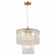 Suspended EVOLUCE lamp. Sle283203-05. Rida. 5x40 watts, E27, 38x38x38 cm, golden color