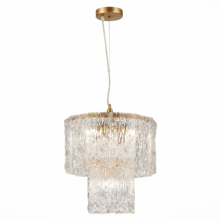 Suspended EVOLUCE lamp. Sle283203-05. Rida. 5x40 watts, E27, 38x38x38 cm, golden color