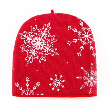Growd on the kettle "White Snowflakes" 28x28cm, 100% hl., 164g/m2-1