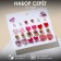 Pusets 12 pairs "hearts" Date, color mix