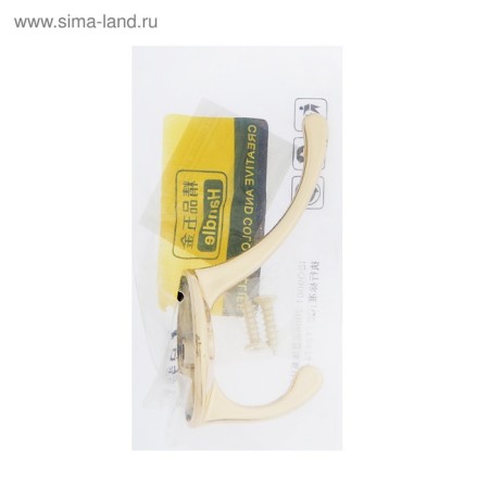 Hook furniture tundra TKD002 Light, two -rod, gold, 4 pcs TMP-5