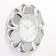 Wall clock, series: interior, "flower", smooth move, 1aa, d-25.5 cm, 50 x 50 cm