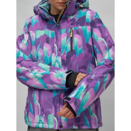 Ski suit, size 42, purple color-4