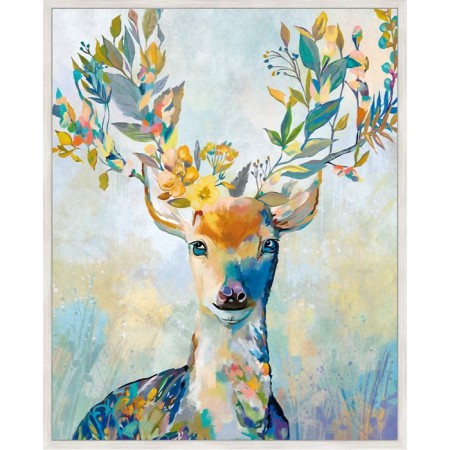 Reproduction of the picture "Multi-colored deer No. 1", 40x50 cm, frame 20-001d