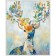 Reproduction of the picture "Multi-colored deer No. 1", 40x50 cm, frame 20-001d