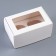 Box for 2 cupcake with a transparent lid 16 x 10 x 8 cm