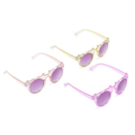 Sunscreen glasses, UV 400, lens 4.8x5 cm, width 13 cm, pipe 13 cm, mix-5