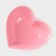 Ceramic Dolyana Salamnik "Heart", 130 ml, 12.5 × 11.5 cm, pink color