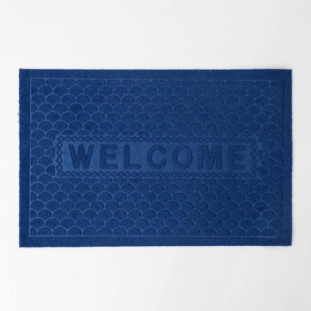 Welcome moisture rug “Welcome. Ripples ", without a edging, 38 × 58 cm, color mix-1