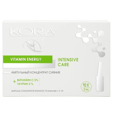 Ampulus concentrate Kora "Shine", 10 ampoules of 2 ml