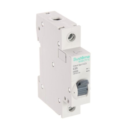 The circuit breaker SE CITY9 SET, C, 25 A, 1P, 4.5 KA, 230 V-1
