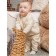 Knitted costume (jumper, trousers), beige color 62
