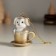 Souvenir Polystone Suspension "Penguin in a cup" 5.5x4x6 cm