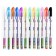 Set of gel pens, 12 colors, metallic