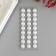 Decorative stickers "Pearls" 1 cm, 27 pcs, white