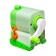 Mechanical sharpener with container, green robot