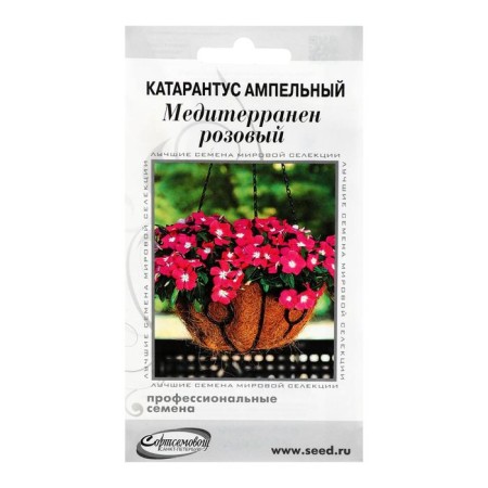 Flower seeds Cataranth AMP. Mediterranen, Pink, 7 pcs-2