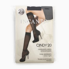 Гольфы женские INCANTO Cindy 20 ден (2 пары) цвет  чёрный (nero)