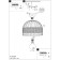 Anwick chandelier, 1x60W E27, black color