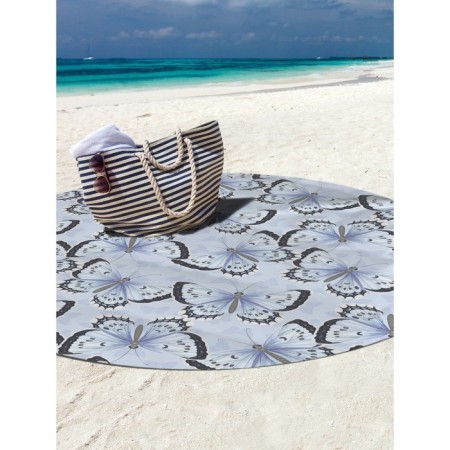 Pareo and beach rug "Butterflies", d = 150 cm-2
