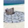 Pareo and beach rug "Butterflies", d = 150 cm