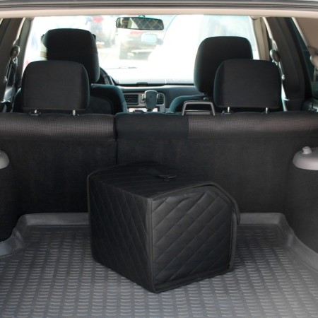 Organizer COFR in the car Cartage Sakvoyzh, eco -leather coasted, 30 cm, black-11