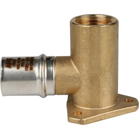 STOUT SFP-0012-001220, 1/2 "x 20 mm, wall, mount, elongated, brass-1