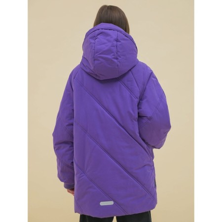 Jacket for girls, height 116 cm, purple color-4