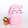 Bag's bag with lightning, pink color