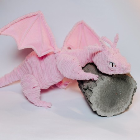 Toy from fur sticks "Fairytale Dragon"-1