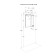 Mirror with a cabinet "ONDA", left