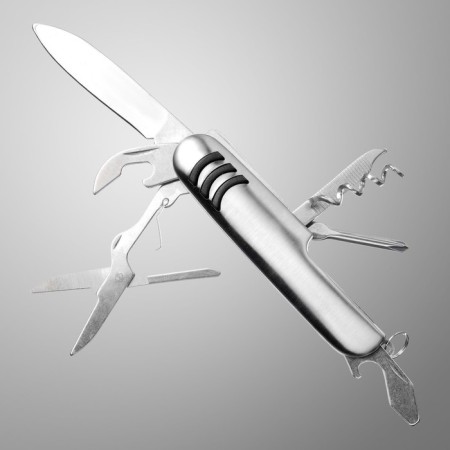 Swiss knife "Bernard" 8B1, handle, chrome