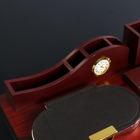 Table set 4V1 with a business card holder, red tree-9