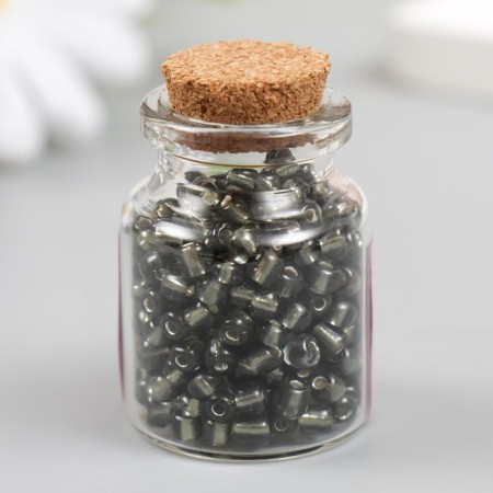 Round 6/0 beads in the bottle "golden cinnamon" transparent-color 20 g-1