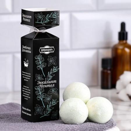 Bombs for the bath "SPA & Beauty" aroma eucalyptus menthol