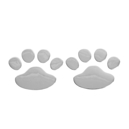 Car sticker "Paws", chrome