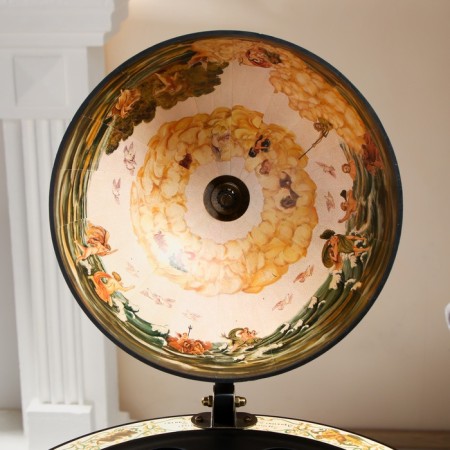 Globe bar decorative "Wanderer map" with a stand below 41.6x41.6x56 cm-12