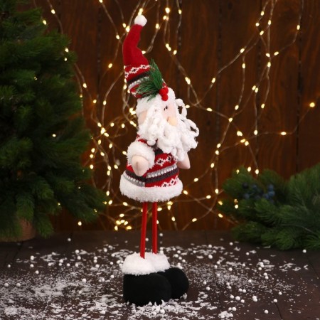 Soft toy "Santa Claus" with a Christmas tree long legs 14*36 cm-1