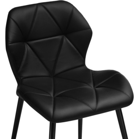 STULL OF A MARAL CARKASAS WALD Metal/Ecokuzha, Black/Black 46x52x75 cm-4