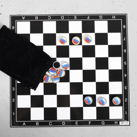 Backgammon in a bag with the President field, 13 x 20 cm-2