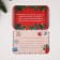New Year. Letter to Santa Claus postcard with stickers "New Year's Post"