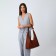 Shopper bag, outer pocket, brown color