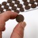 Furniture round tundra, d = 18 mm, 32 pcs., Polymer, brown color