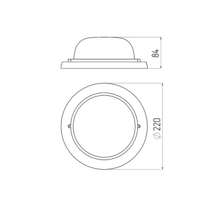 Lamp era NBO 03-60-021, E27, 60W, 220x220x84 mm, IP54-6