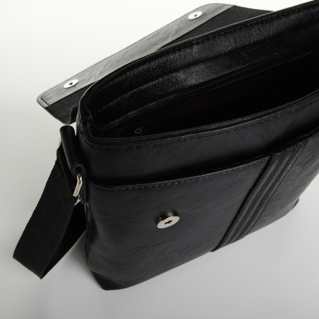 Male bag, black color-4