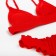 Female Separate Minaku swimsuit with assemblies Red color, size 48