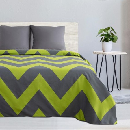 Bed linen Ethel Duet "Green Chevron" 143x215- 2 pcs, 240*220, 70x70-2 pcs-2
