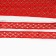 Red braid with lurex, 2.5 cm, in a roll 10 meters