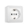 Rosette "Elect" Ra 16-102, 16 A, 250 V, single, open, with salary, white