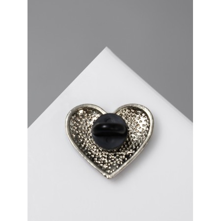 Icon "Russia" in the heart, color in silver-2